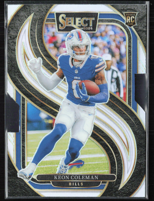 Keon Coleman RC Silver Die-Cut