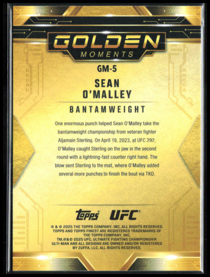 Sean O'Malley Golden Moments