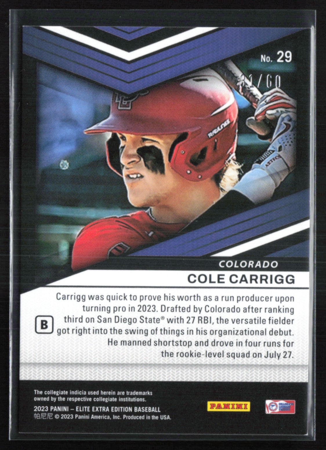 Cole Carrigg /60