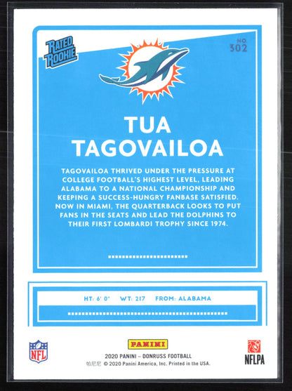 Tua Tagovailoa RC Rated Rookie