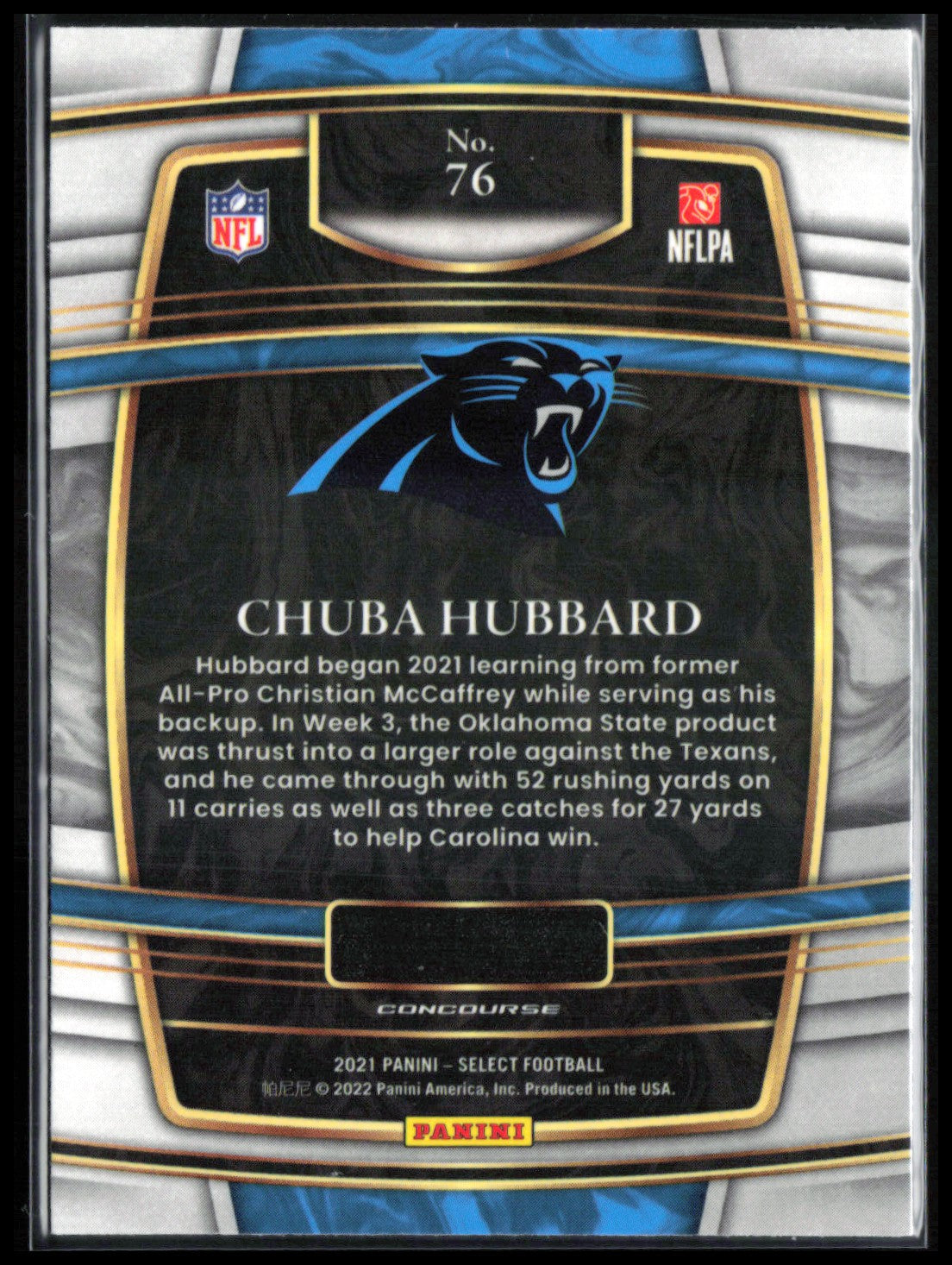 Chuba Hubbard RC