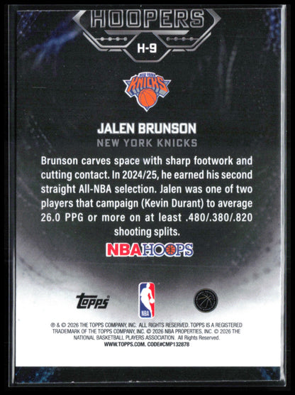 Jalen Brunson Hoopers