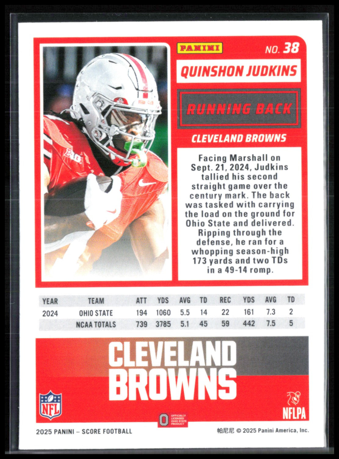 Quinshon Judkins RC Pumpkins