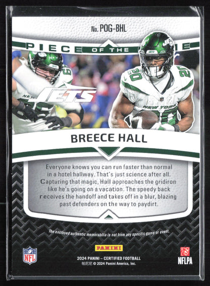 Breece Hall /99 Piece of the Game Relic