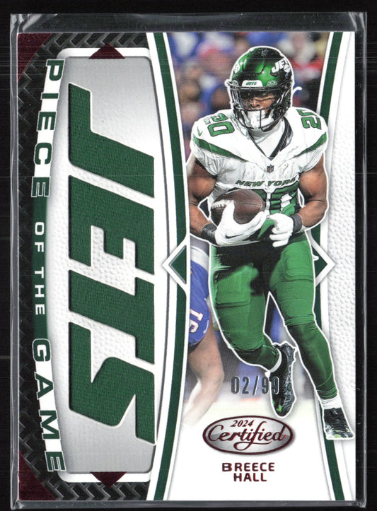 Breece Hall /99 Piece of the Game Relic
