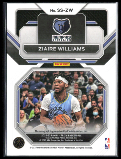 Ziaire Williams Auto Sensational Signatures 2022-23 Prizm
