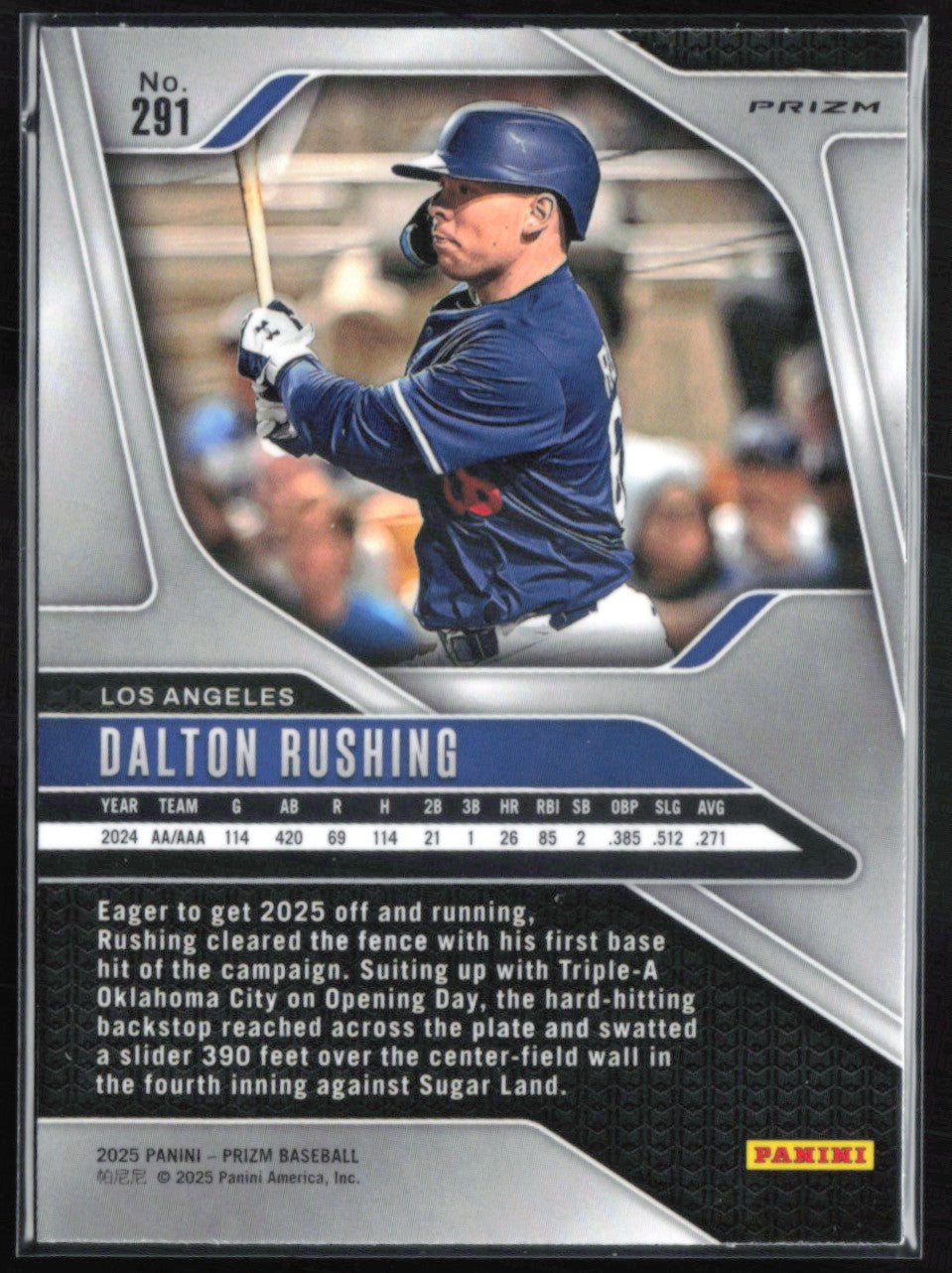 Dalton Rushing RC Silver Prizm