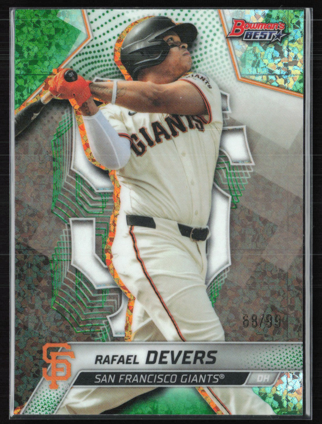 Rafael Devers Green Mini DIamond /99