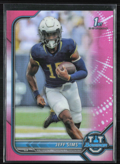 Jeff Sims 1st Bowman Pink