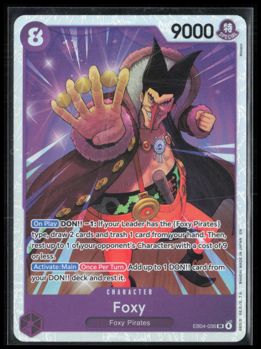 Foxy Super Rare Holo (One Piece)