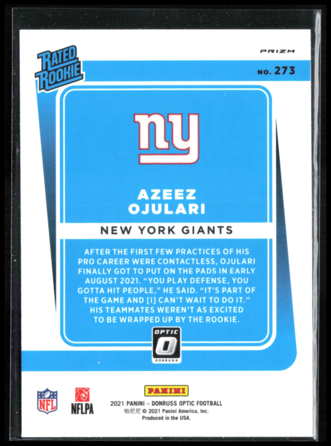 Azeez Ojulari RC Blue Hyper