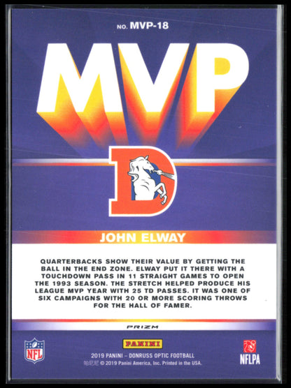 John Elway MVP Hyper Prizm