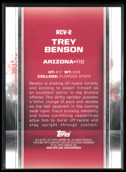Trey Benson RC /250