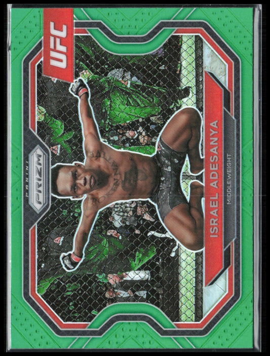 Israel Adesanya Green Prizm 2021 Prizm UFC