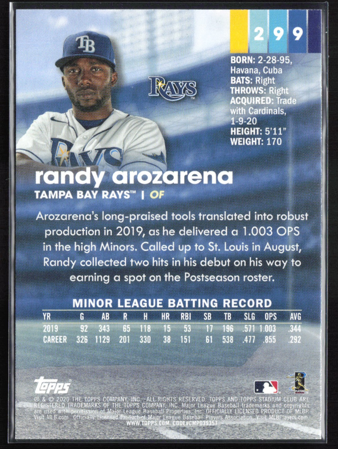 Randy Arozarena RC