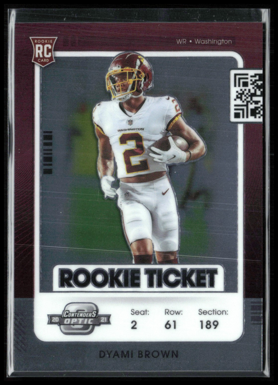 Dyami Brown RC Rookie Ticket