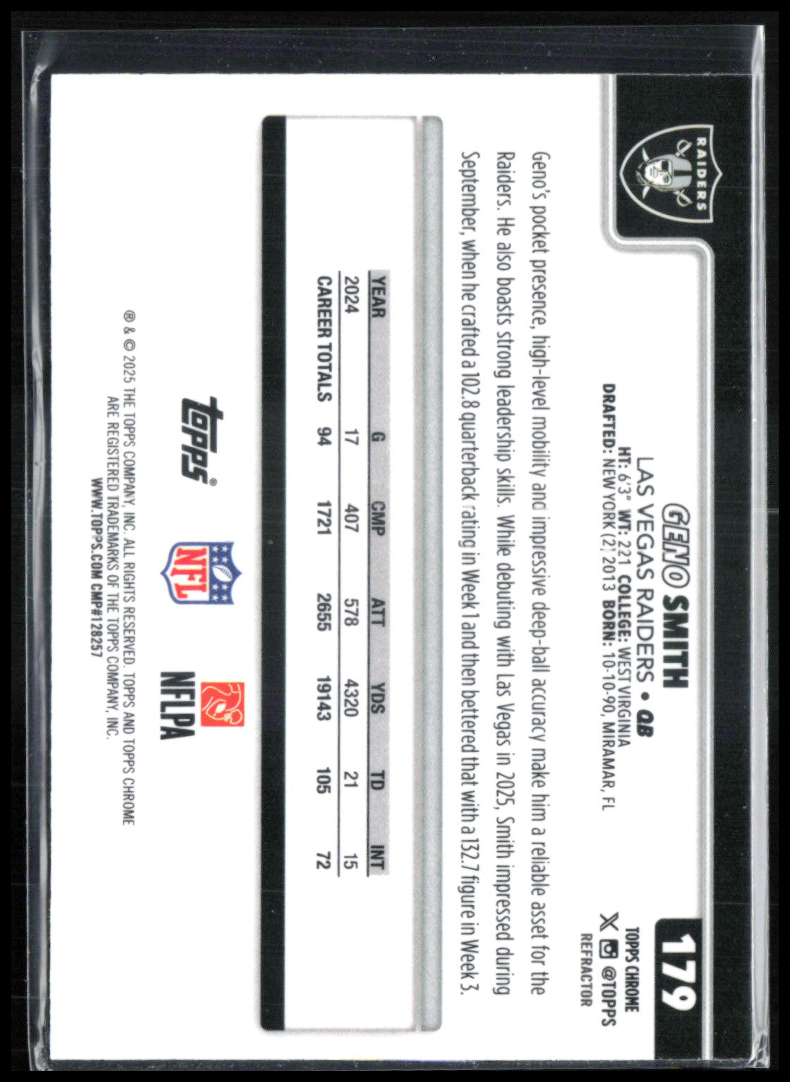 Geno Smith Refractor