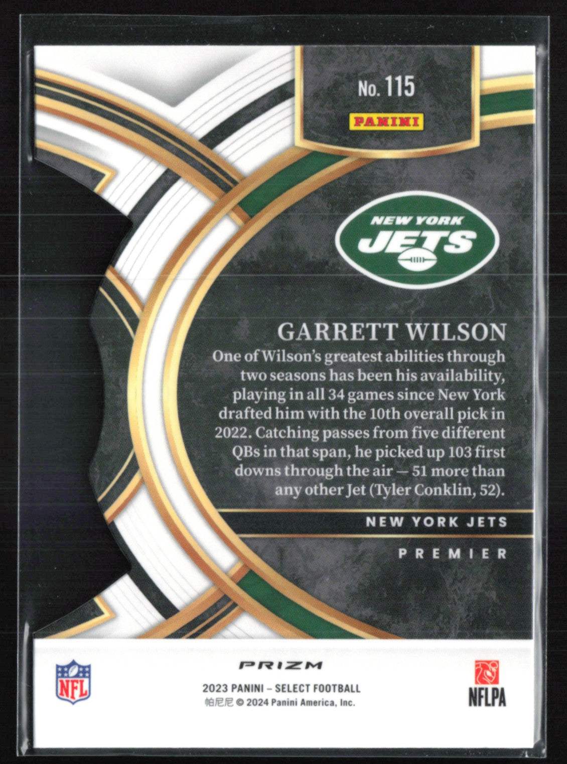 Garrett Wilson Red Yellow Die-Cut