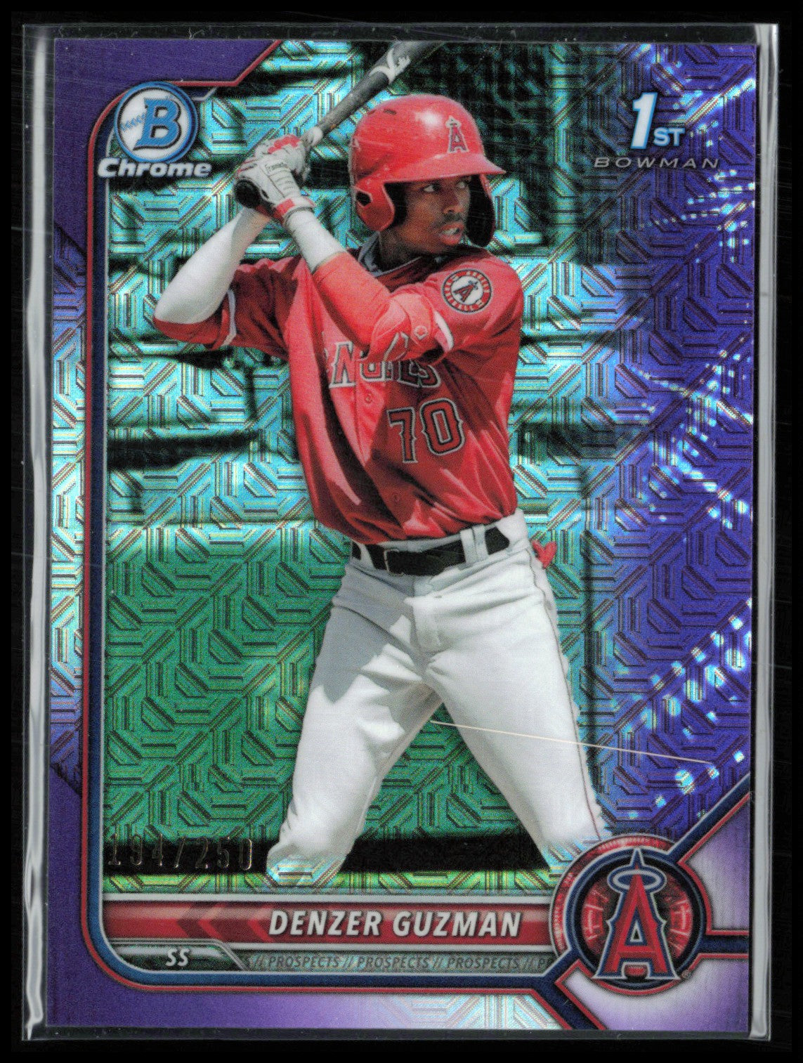 Denzer Guzman 1st Bowman Purple Mojo /250