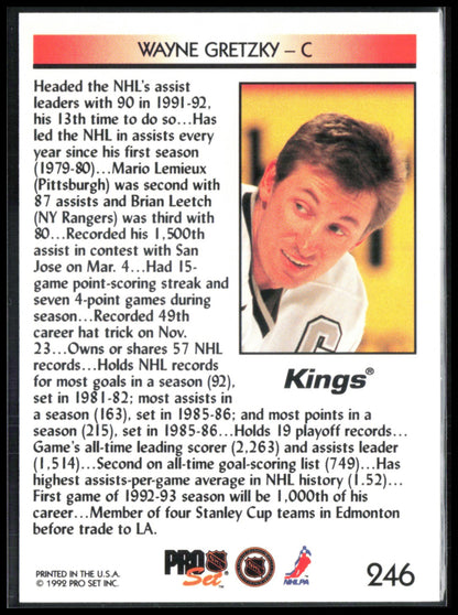 Wayne Gretzky 1992 Pro Set