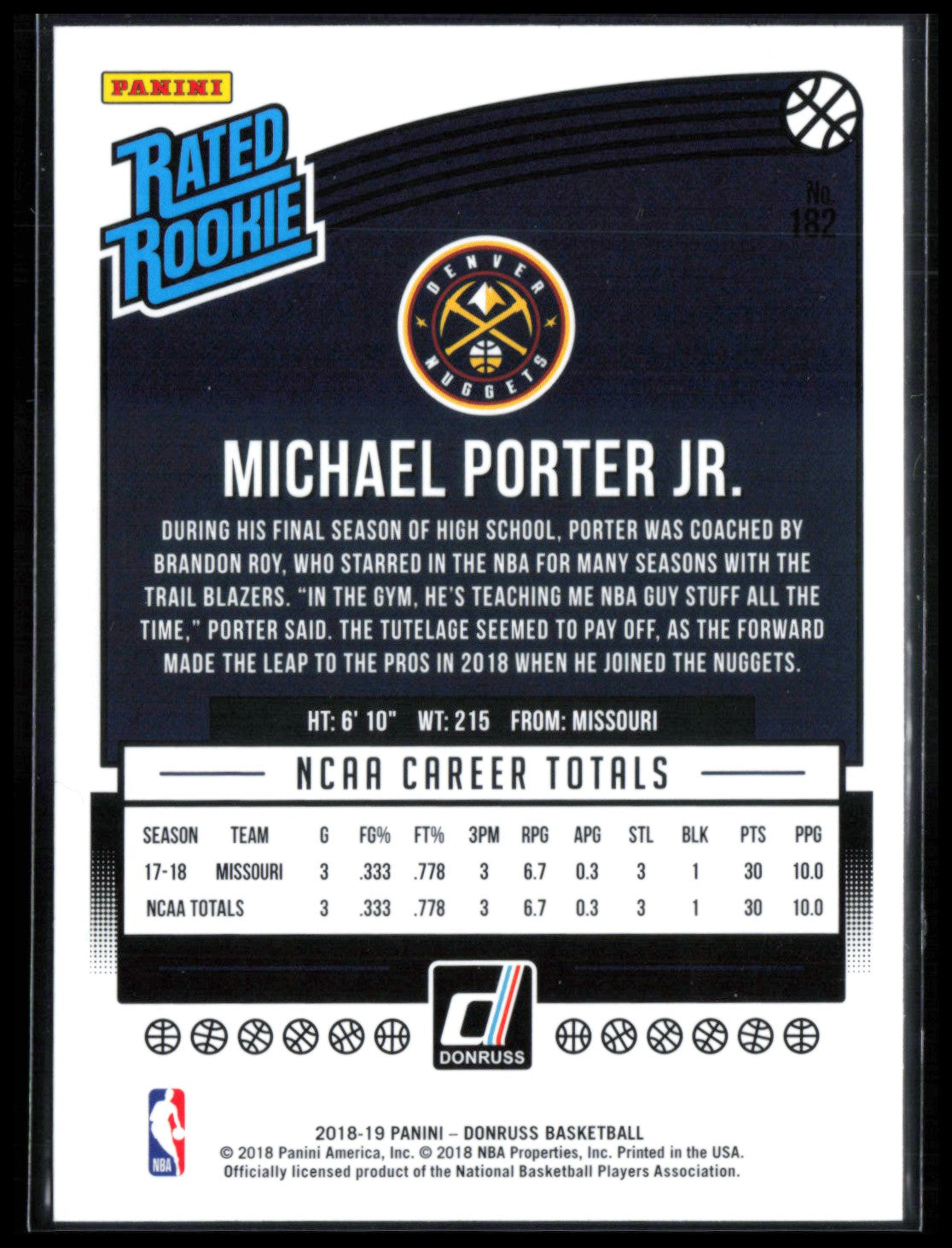 Michael Porter Jr. RC