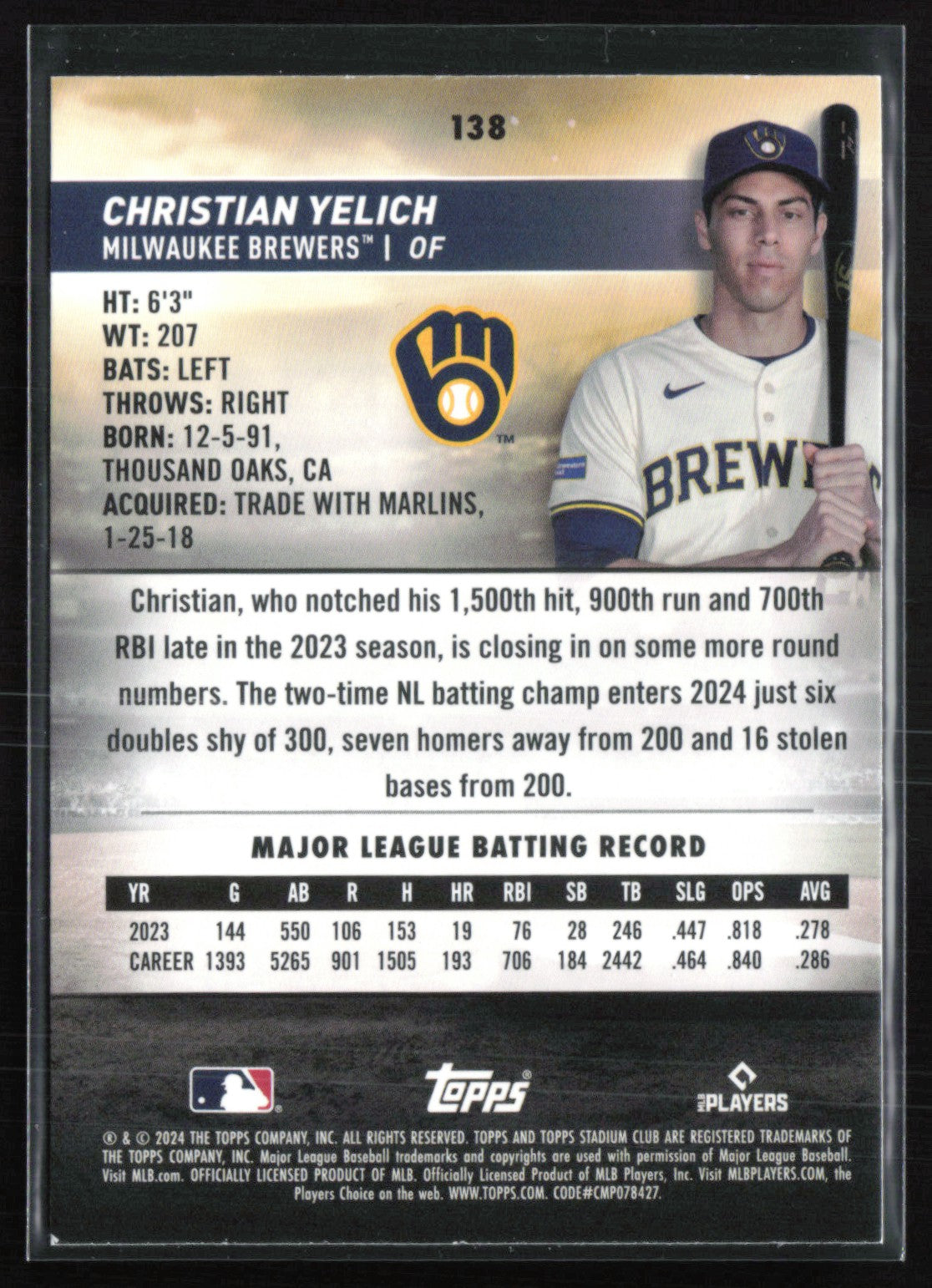 Christian Yelich Red