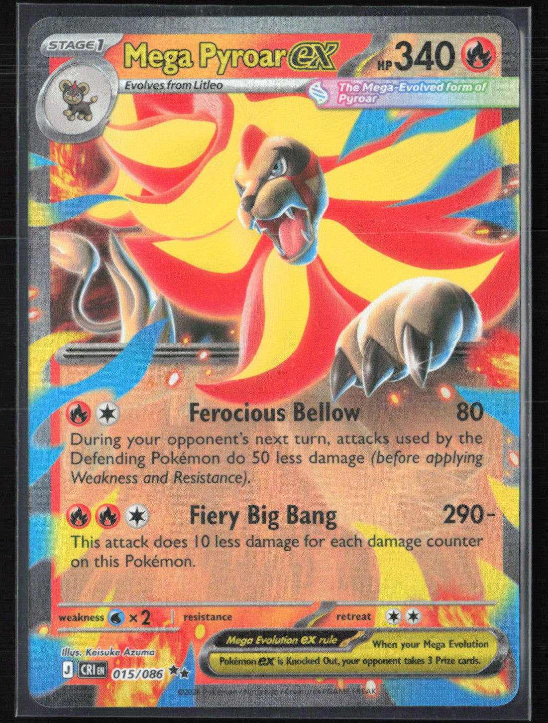 Mega Pyroar ex Double Rare