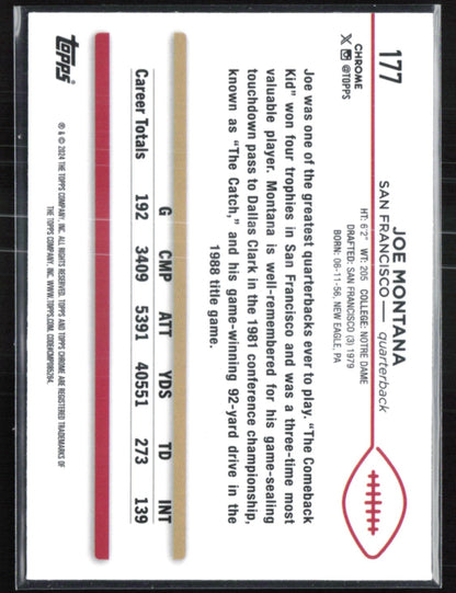 Joe Montana Pink Mini Diamond /399