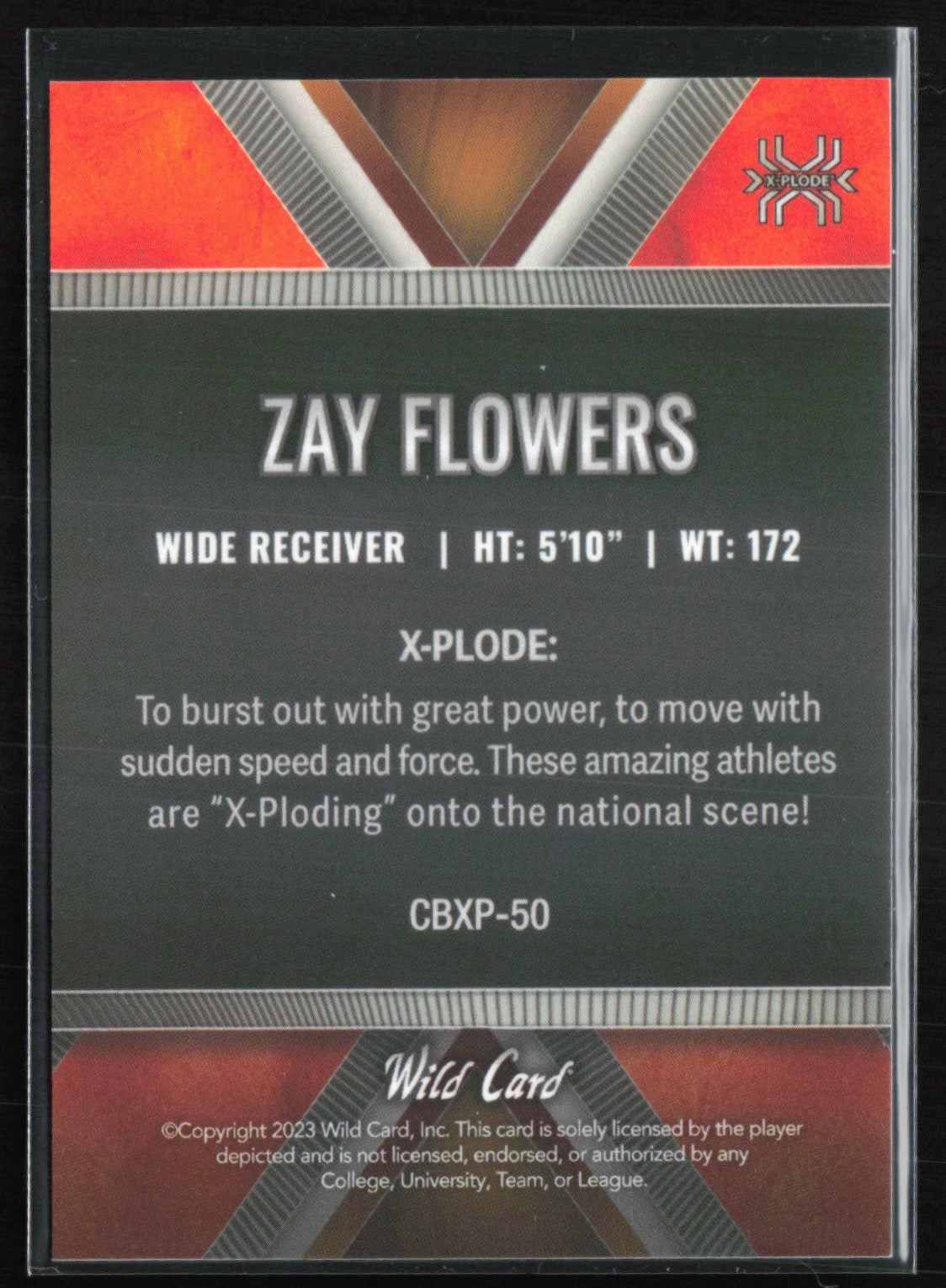 Zay Flowers /99 Wild Card Matte
