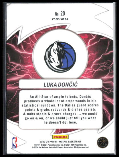Luka Doncic Thunder Road Mosaic Prizm