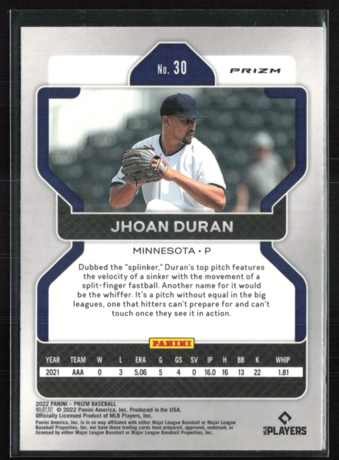 Jhoan Duran RC Blue