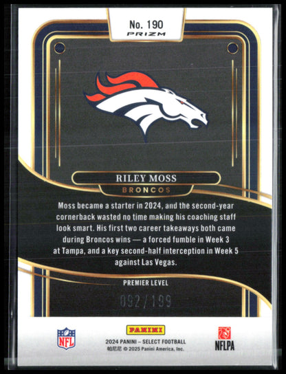 Riley Moss White Shock /199 Premier Level