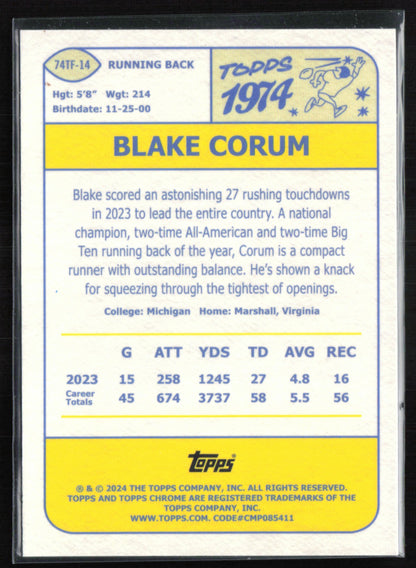 Blake Corum RC