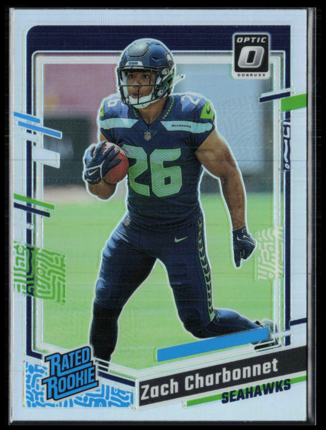 Zach Charbonnet RC Holo Rated Rookie