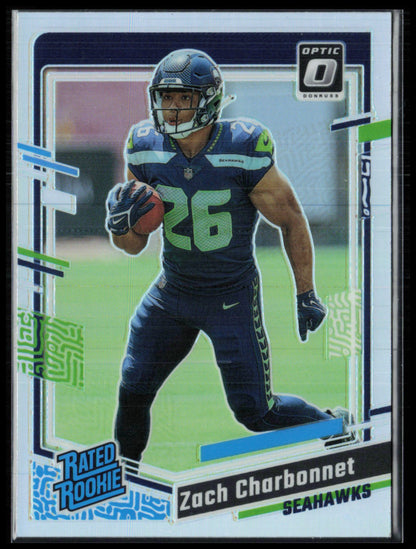 Zach Charbonnet RC Holo Rated Rookie