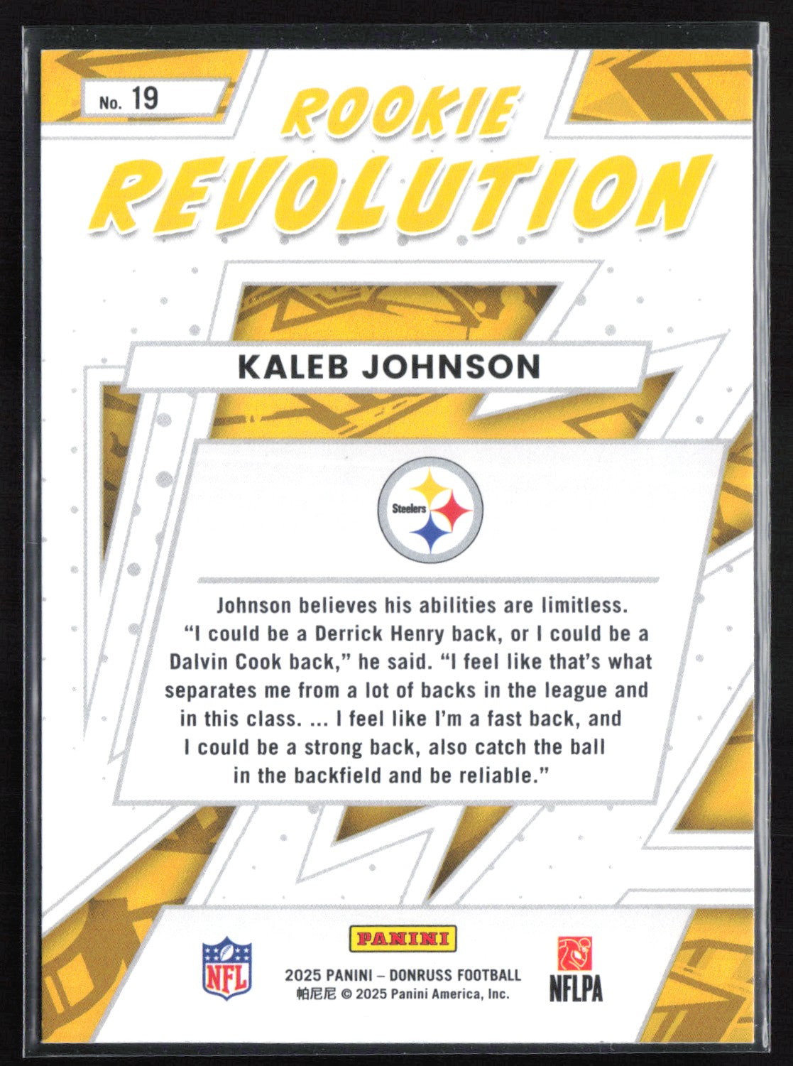Kaleb Johnson RC Rookie Revolution