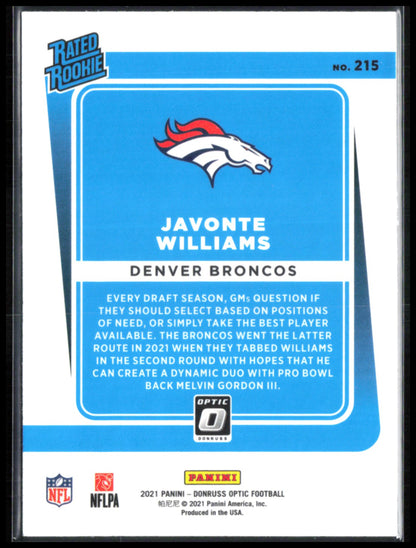 Javonte Williams RC