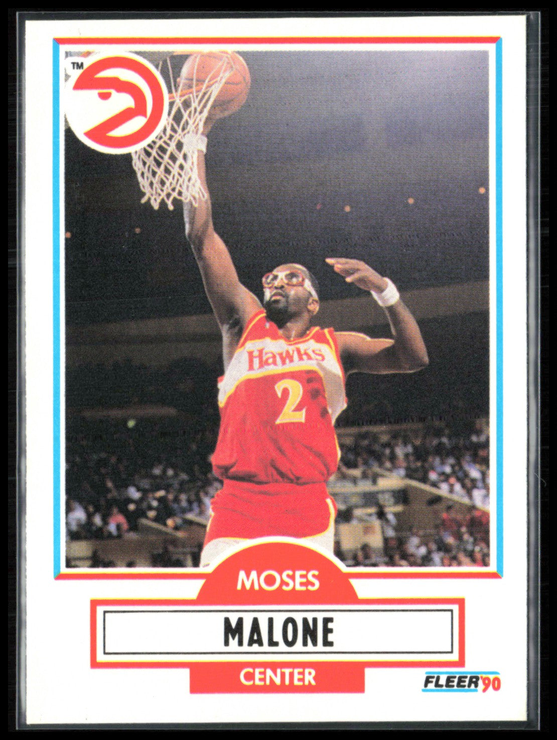 Moses Malone 1990 Fleer