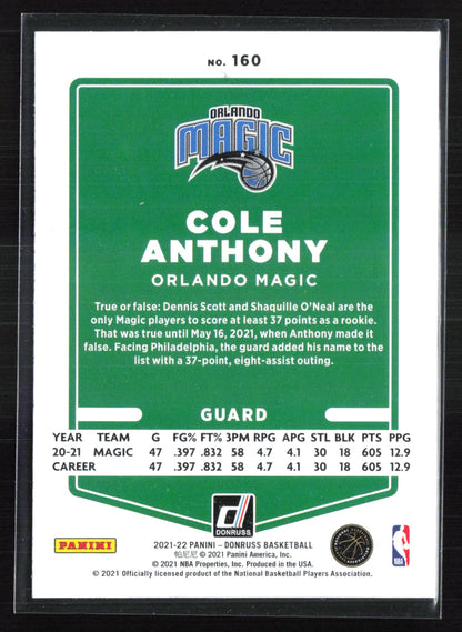 Cole Anthony Orange Laser