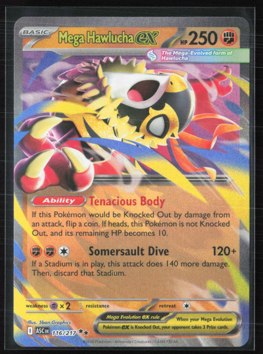 Mega Hawlucha ex - 116/217