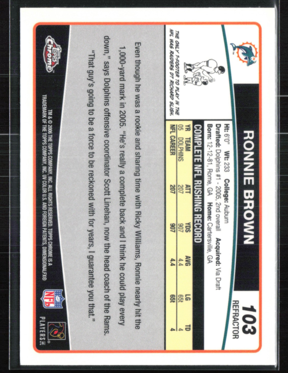 Ronnie Brown Refractor