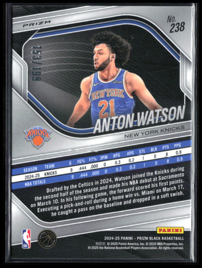 Anton Watson RC Blue Prizm /199