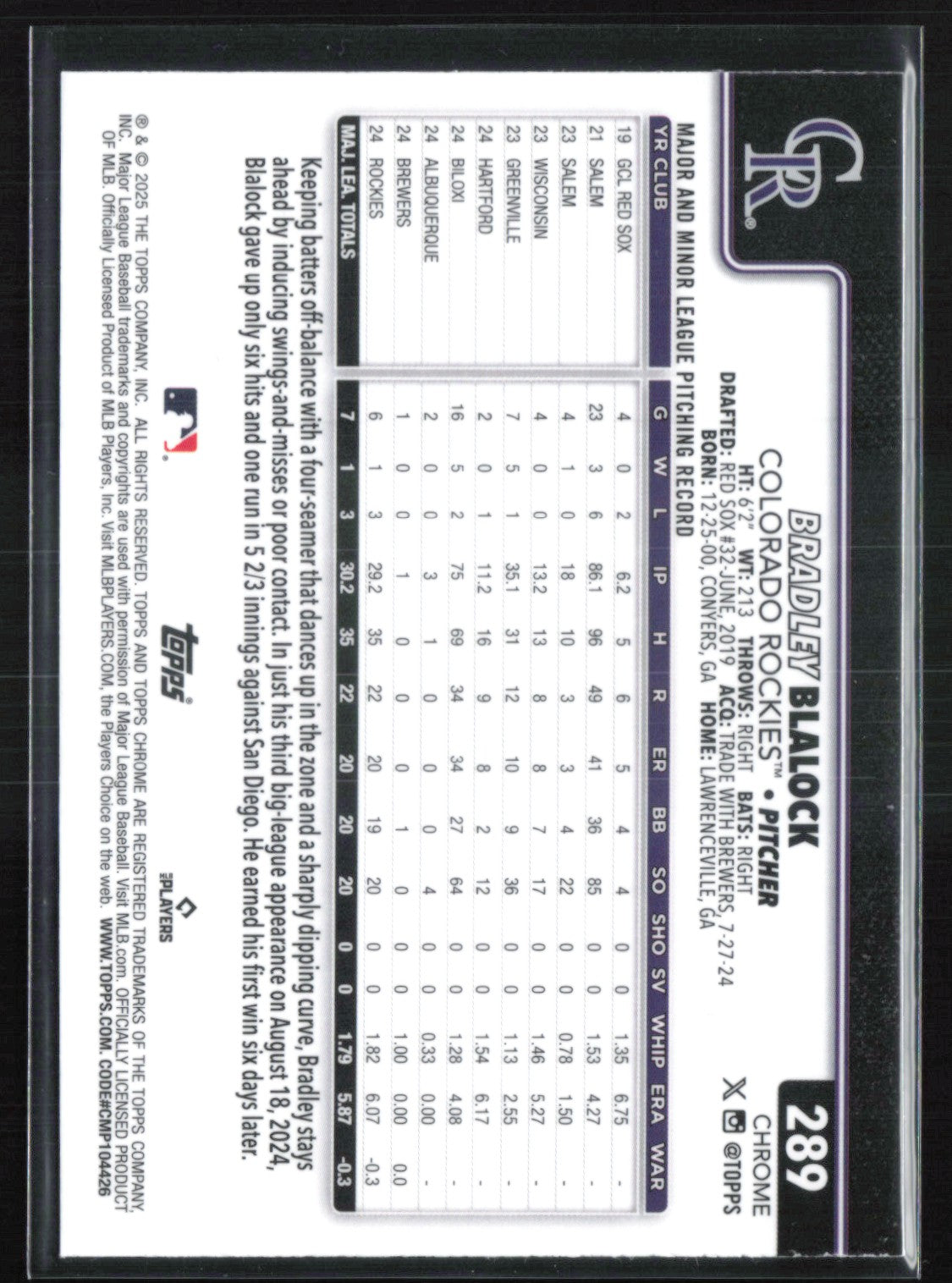Bradley Blalock RC