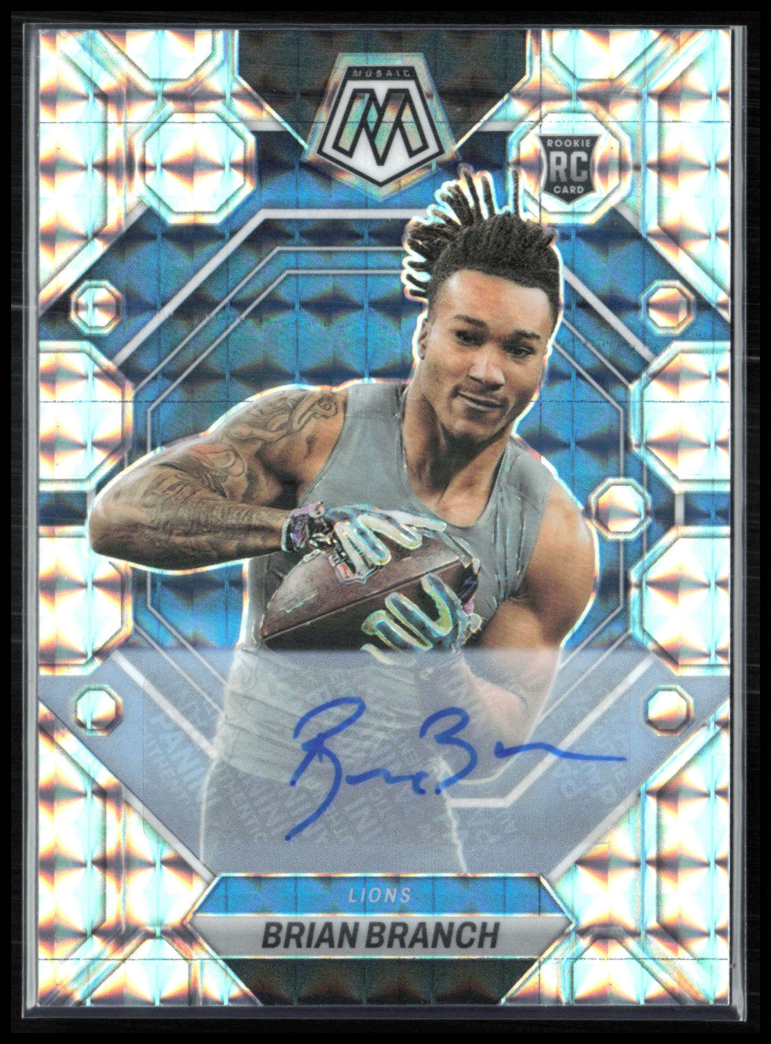 Brian Branch RC Auto 2023 Mosaic Prizm