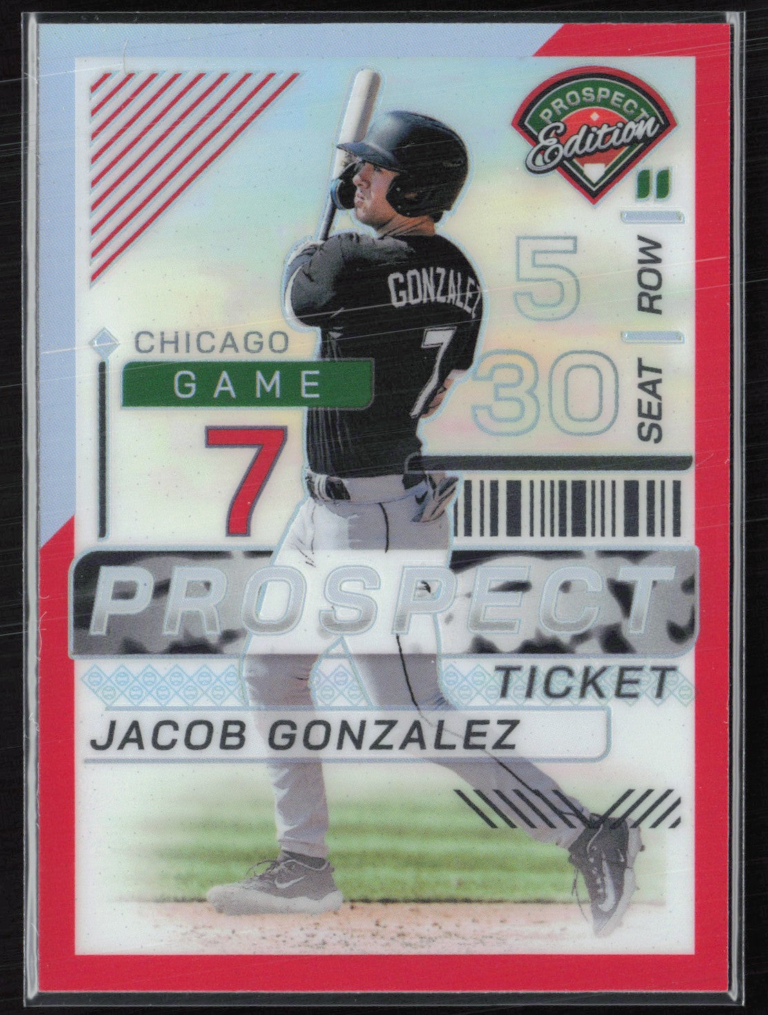 Jacob Gonzalez Prospect Ticket Red /199
