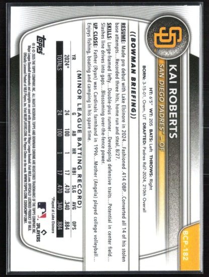 Kai Roberts 1st Bowman