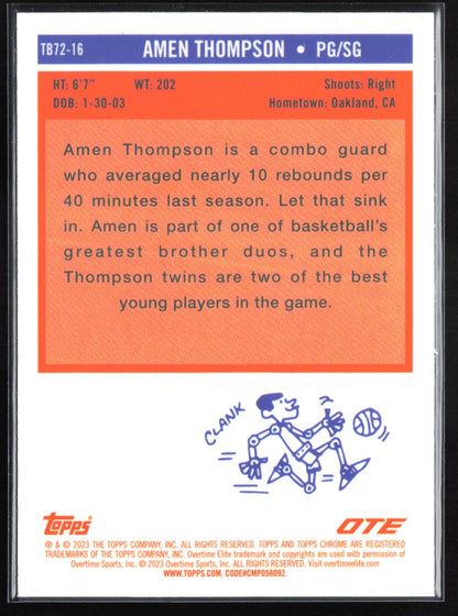 Amen Thompson Reapers Refractor