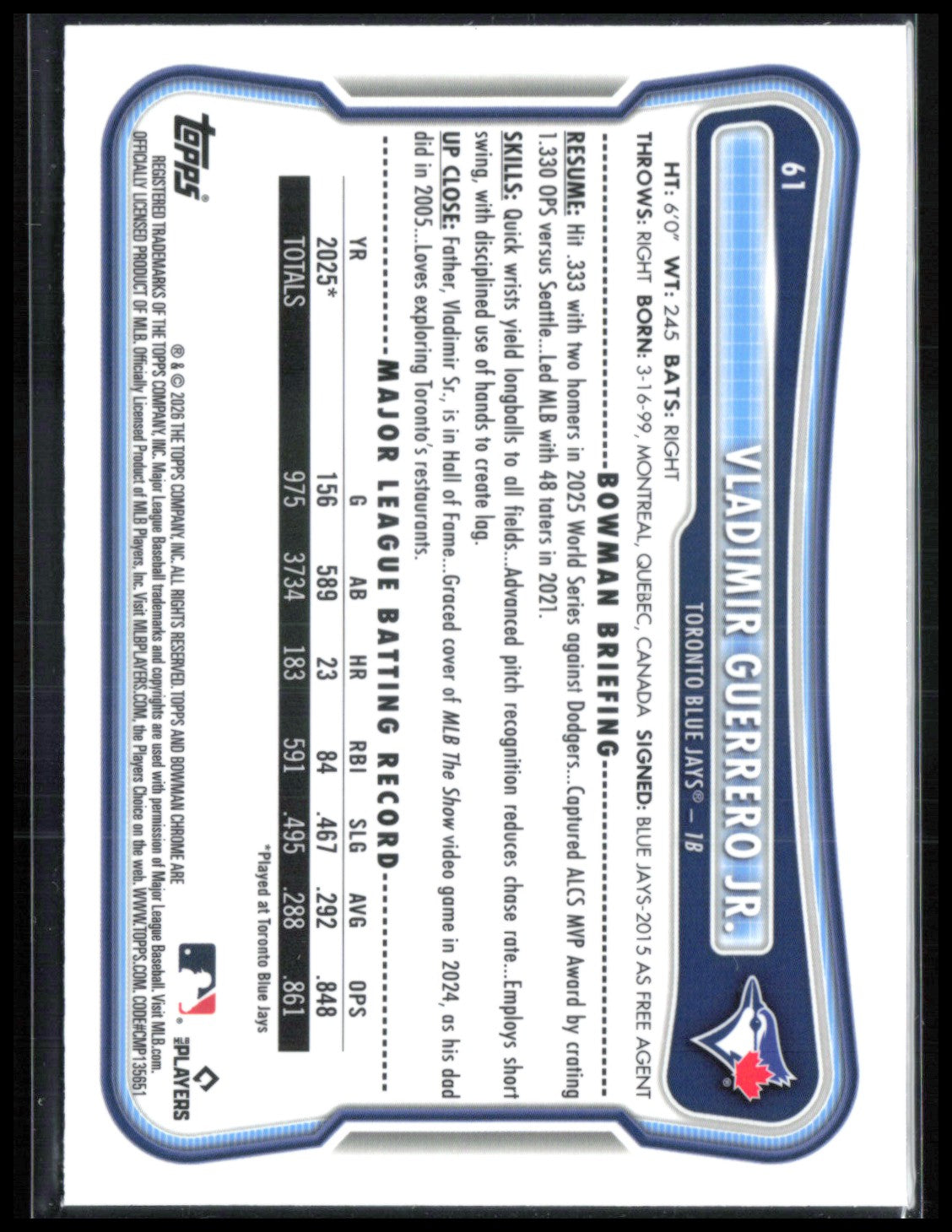Vladimir Guerrero Jr Mojo