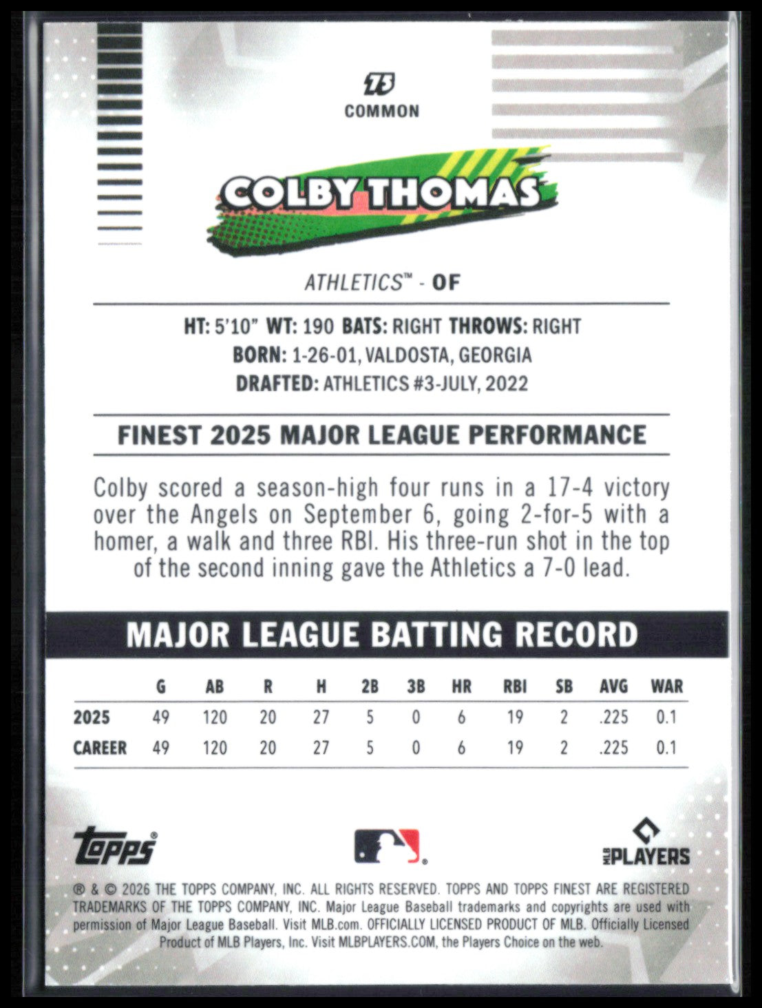Colby Thomas RC Pink /250