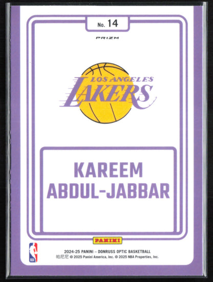 Kareem Abdul-Jabbar Purple Holo